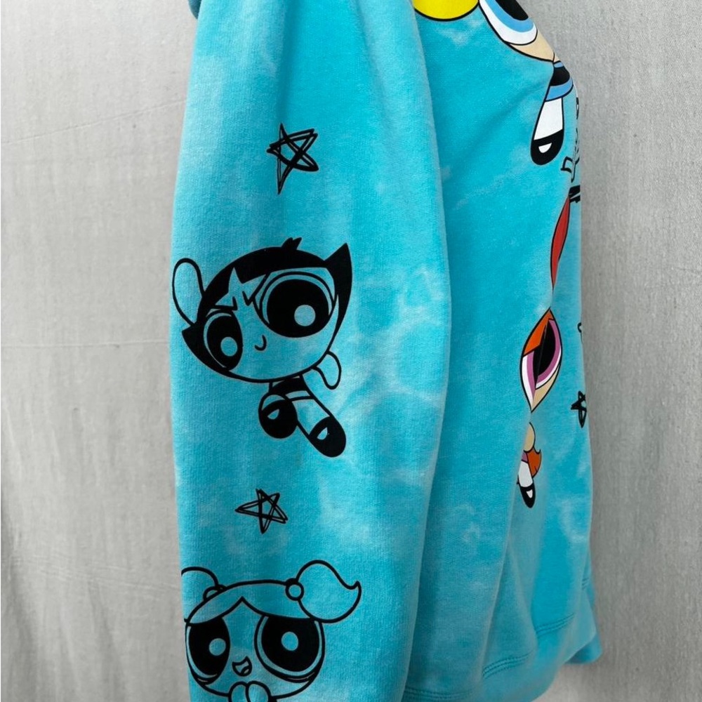Powerpuff Woman’s Blue Hoodie. Large - Picture 3 of 4